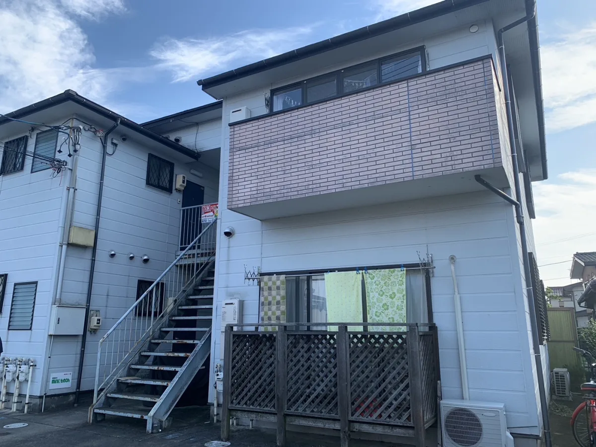 施工前。清須市の2階建てアパート
